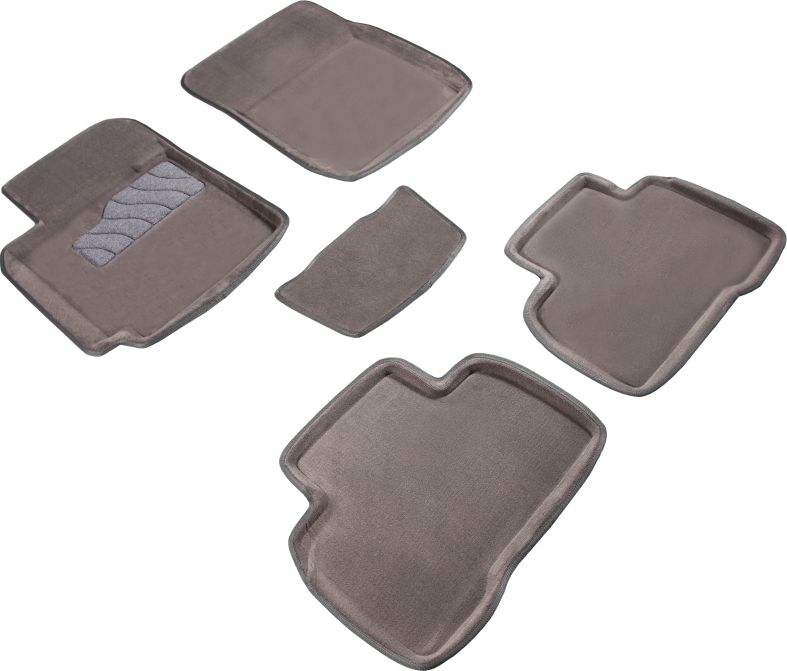 Коврики Seintex 3D ворсовые для салона Suzuki Grand Vitara III 5-дв. 2005-2015. Серый. Артикул 71735