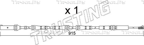 Датчик износа тормозных колодок  Trusting задний для BMW 8 II (G14/G15/G16) 2018-2026. Артикул SU.351