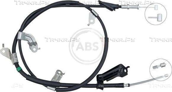 Трос ручника (тросик ручного тормоза) ABS. Артикул K17808