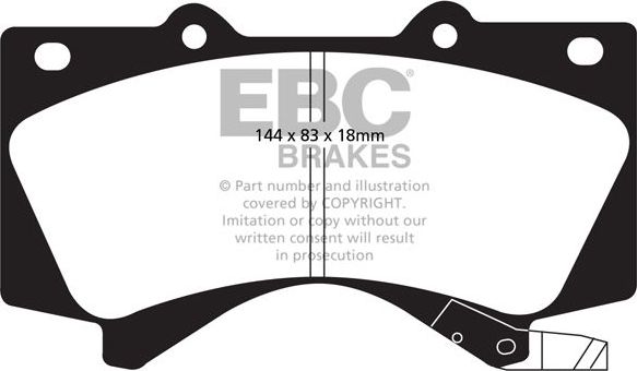 Тормозные колодки EBC Brakes. Артикул DP61815