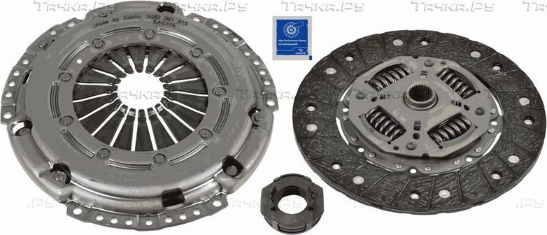 Сцепление (комплект) SACHS для Volkswagen Touran II 2010-2015. Артикул 3000 950 734