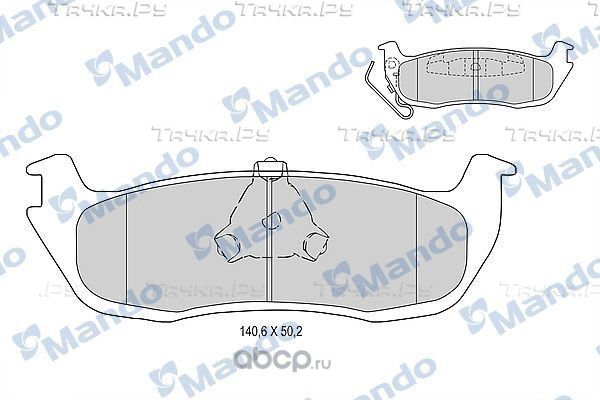 Колодки тормозные MERCEDES ML (W230),ML (W430) задние (4шт.) MANDO. Артикул MBF015661