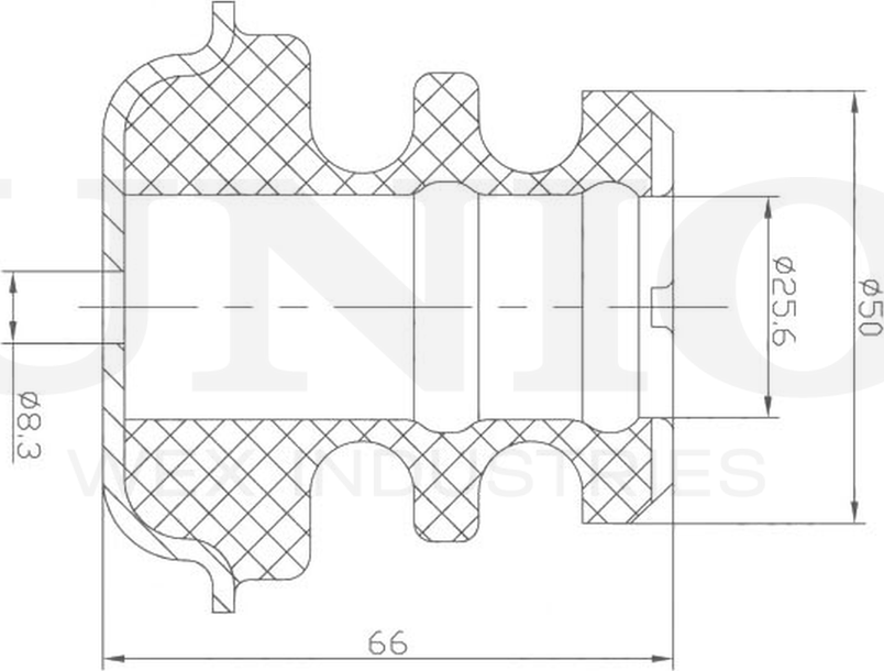 Отбойник амортизатора (Unio). Артикул DUC-40011