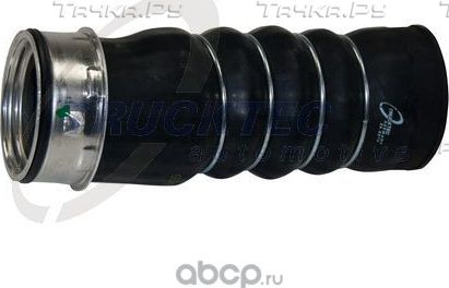 Патрубок интеркулера Trucktec Automotive (Резина с тканевым включением). Артикул 07.14.152