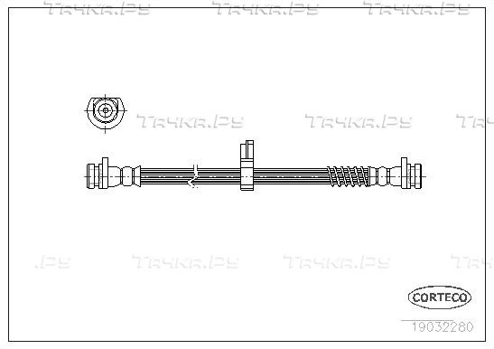 Тормозной шланг Corteco задний для Land Rover Freelander I 1998-2006. Артикул 19032280