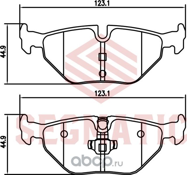 Колодка торм диск зад (Segmatic). Артикул SGBP2698
