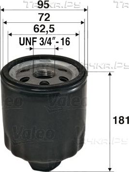Масляный фильтр Valeo для Volvo 940 1990-1998. Артикул 586056