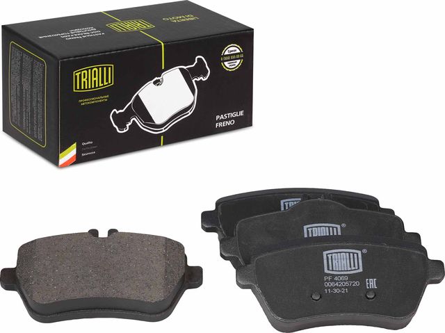 Тормозные колодки Trialli (Low-Metallic). Артикул PF 4069