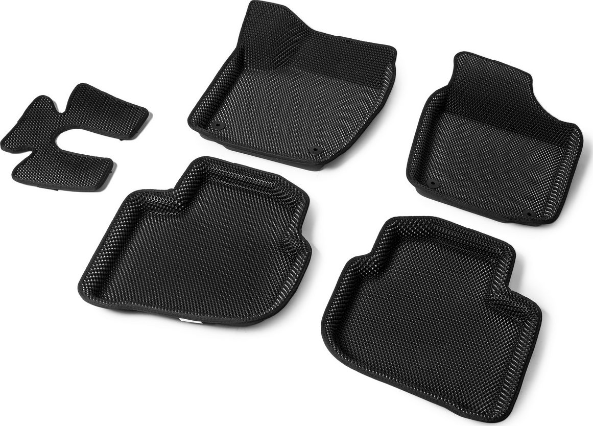 Коврики AutoFlex в салон автомобиля EVA 3D (ЭВА, ЕВА) для Skoda Rapid II поколение лифтбек 2020-2026. Артикул 2510101