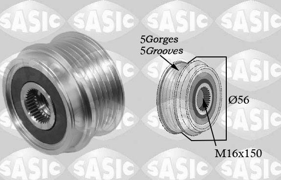 Муфта генератора обгонная Sasic. Артикул 1676007