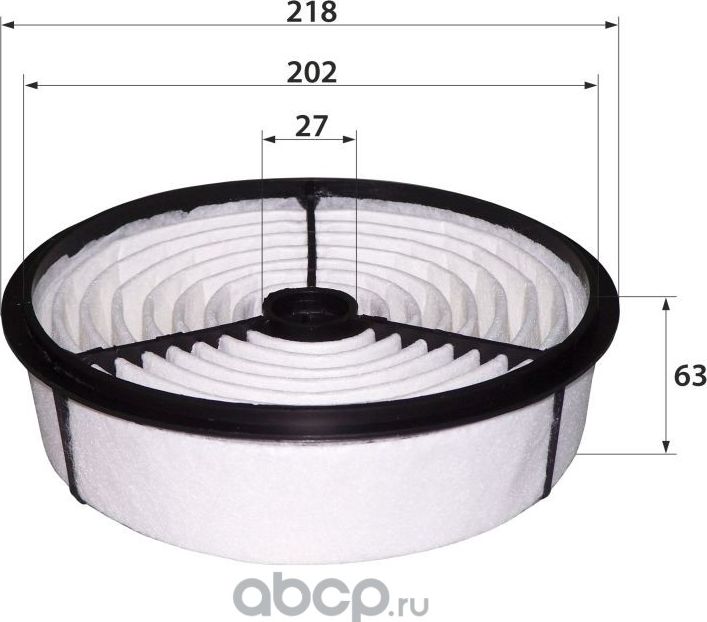 A-155A 17801-70020 (фильтр воздушный) (RB-Exide). Артикул A155A