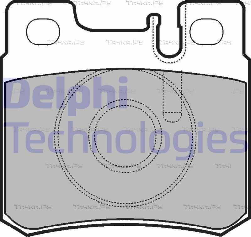 Тормозные колодки Delphi (Low-Metallic) задние для Mercedes-Benz SL-Класс IV (R129) 1989-2001. Артикул LP946