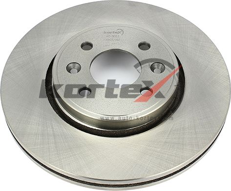 Диск торм. пер. вент.[262x22] 4 отв. (Kortex). Артикул KD0051