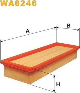 Воздушный фильтр WIX Filters. Артикул WA6246