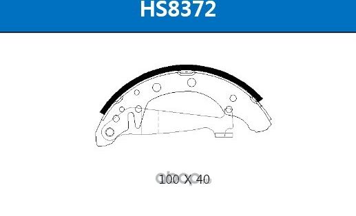 Колодки тормозные VAG POLO/RAPID/FABIA 09- задн. бараб. (HSB). Артикул HS8372