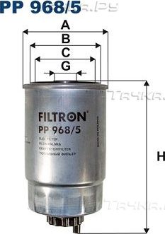 Топливный фильтр Filtron для Fiat Freemont 2011-2016. Артикул PP 968/5