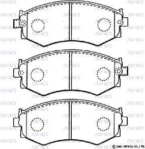 Тормозные колодки Advics. Артикул SN560P