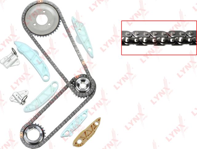 Цепь ГРМ LYNXauto для Hyundai Santa Fe II 2006-2012. Артикул TK-0121