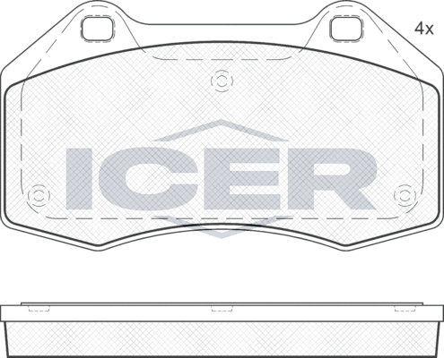 Тормозные колодки Icer. Артикул 181679