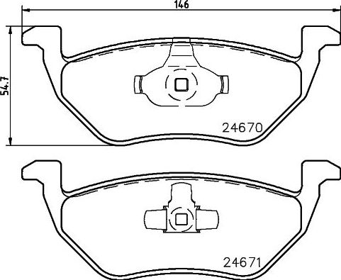 Тормозные колодки Nisshinbo задние для Haima 7 2010-2026. Артикул NP5076