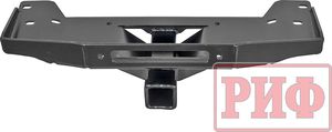 Площадка РИФ под лебёдку в штатный бампер с переходником под фаркоп для УАЗ Patriot 2015-2025. Артикул RIF063-31000