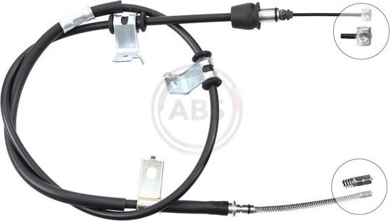 Трос ручника (тросик ручного тормоза) ABS. Артикул K17028