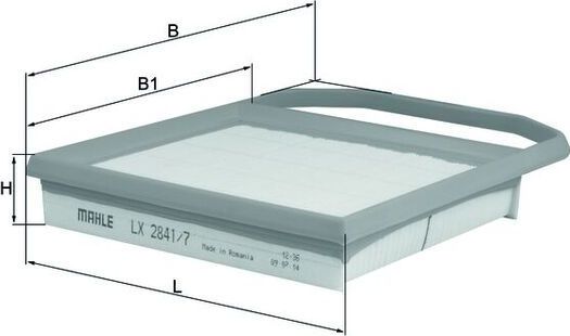 Воздушный фильтр Mahle. Артикул LX 2841/7