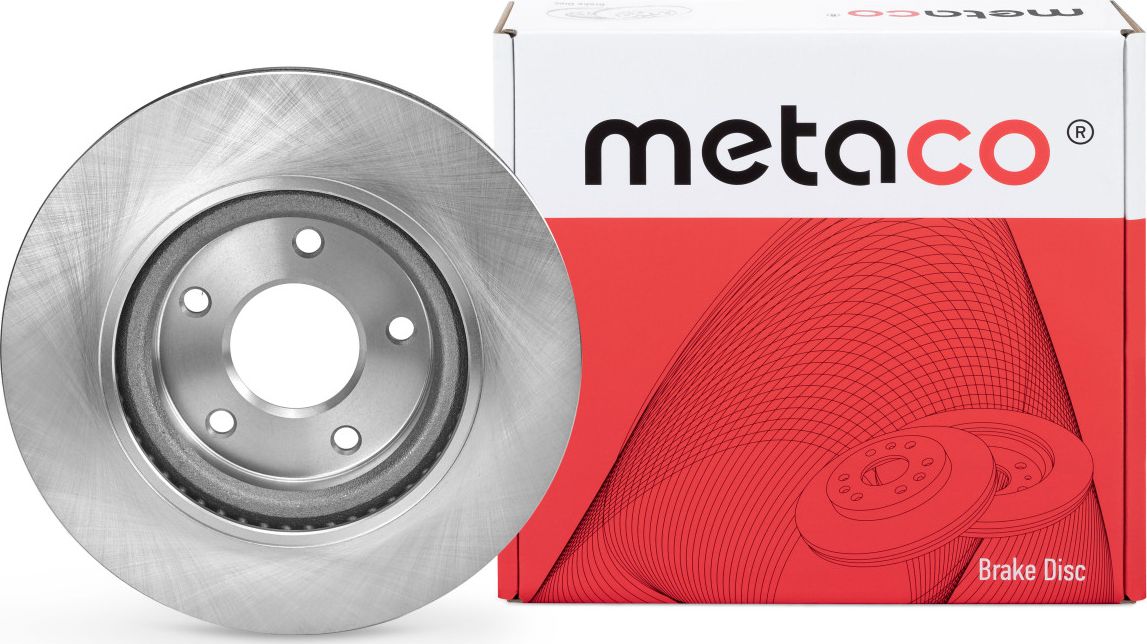 Диск тормозной передний вентилируемый (Metaco). Артикул 3050457