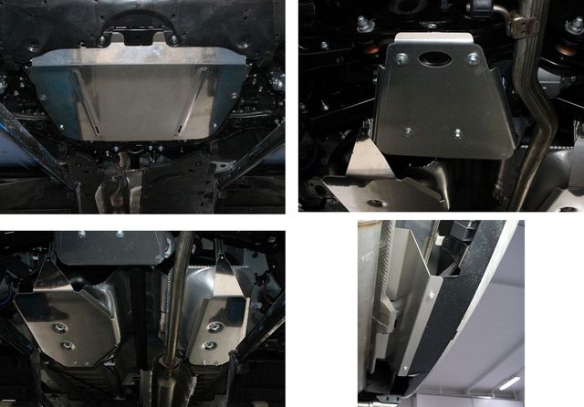 Защита алюминиевая ТСС (4 мм) длякартера, КПП, бака и заднего дифференциала Toyota RAV4 V XA50 2019-2026. Артикул ZKTCC00424K