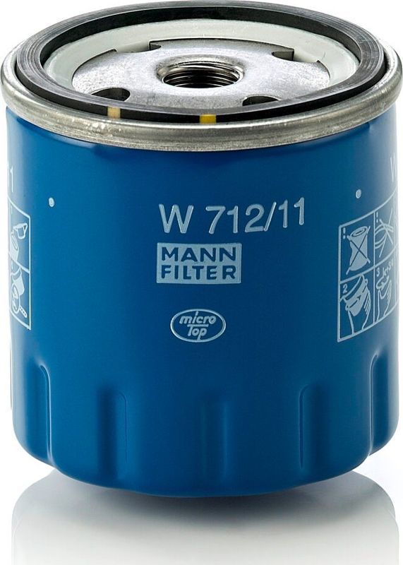 Масляный фильтр Mann-Filter для Talbot Solara 1980-1986. Артикул W 712/11