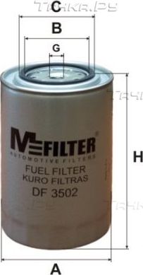 Топливный фильтр MFilter для IVECO EuroTrakker 2000-2004. Артикул DF 3502