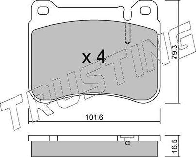 Тормозные колодки Trusting. Артикул 684.0