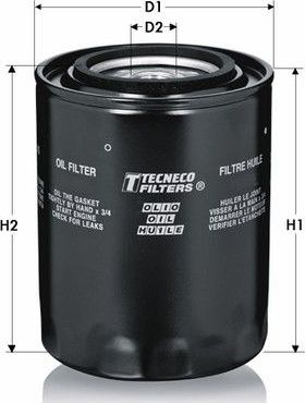 Масляный фильтр Tecneco Filters. Артикул OL86