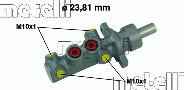 Тормозной цилиндр главный Metelli для Peugeot 406 I 1999-2004. Артикул 05-0504