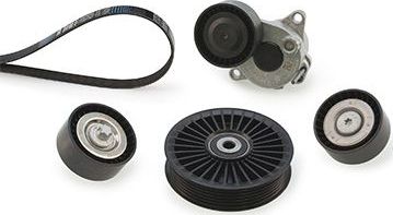 Приводной ремень поликлиновой с роликами (комплект) Gates Micro-V® Kit. Артикул K076PK2153