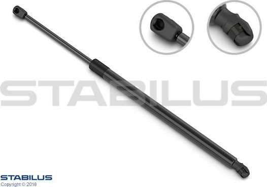Амортизатор (упор) багажника Stabilus Lift-O-Mat®. Артикул 537557