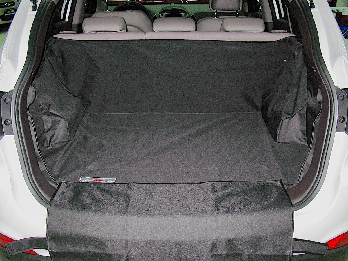 Защитный чехол AUTOSMSTUDIO "Standart" в багажник автомобиля для Hyundai ix35 2009-2015, серый. Артикул TP-H4IX35-STD-GR