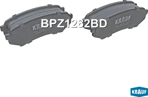 Колодки тормозные дисковые (Krauf). Артикул BPZ1282BD