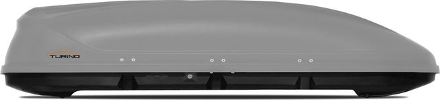 Автомобильный бокс PT Group Turino Sport аэродинамический серый (480 л, 210х80х45 см), двусторонее открывание. Артикул 00002511