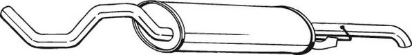 Глушитель (задняя часть) Bosal (Бельгия). Артикул 281-533
