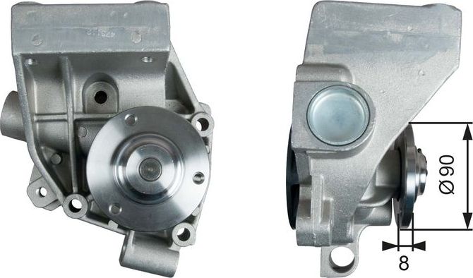 Помпа (водяной насос) Gates. Артикул WP0138