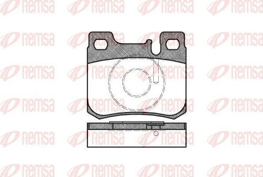 Тормозные колодки Remsa. Артикул 0157.20