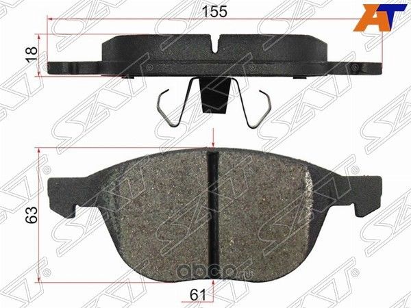 Колодки тормозные FR MAZDA AXELAMAZDA 3 BK 03-08 (SAT). Артикул STBPYK3323ZA