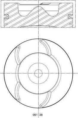 Поршневая група Mahle для Scania 3 1987-1999. Артикул 061 38 00