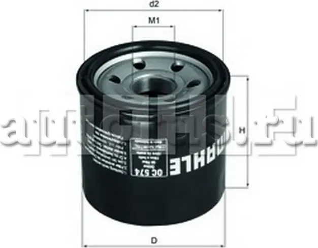 Фильтр масляный KNECHT/MAHLE OC 574 (Mahle/Knecht). Артикул OC 574