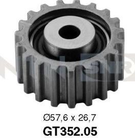 Натяжной ролик (натяжитель) ремня ГРМ NTN / SNR. Артикул GT352.05