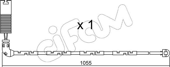 Датчик износа тормозных колодок  Metelli. Артикул SU.196