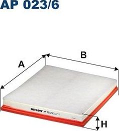 Воздушный фильтр Filtron. Артикул AP 023/6