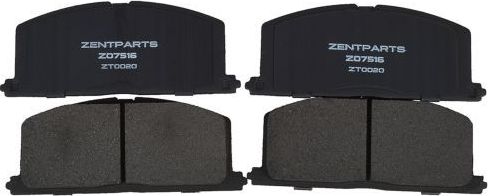 Тормозные колодки Zentparts. Артикул Z07516
