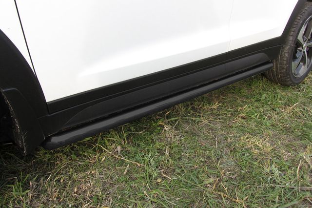 Пороги Slitkoff d57 труба для Hyundai Tucson III 4WD 2015-2026 Черные. Артикул HT4WD15004B